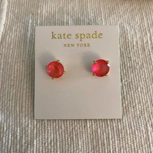 Kate Spade Hot Pink Square Stud Earrings